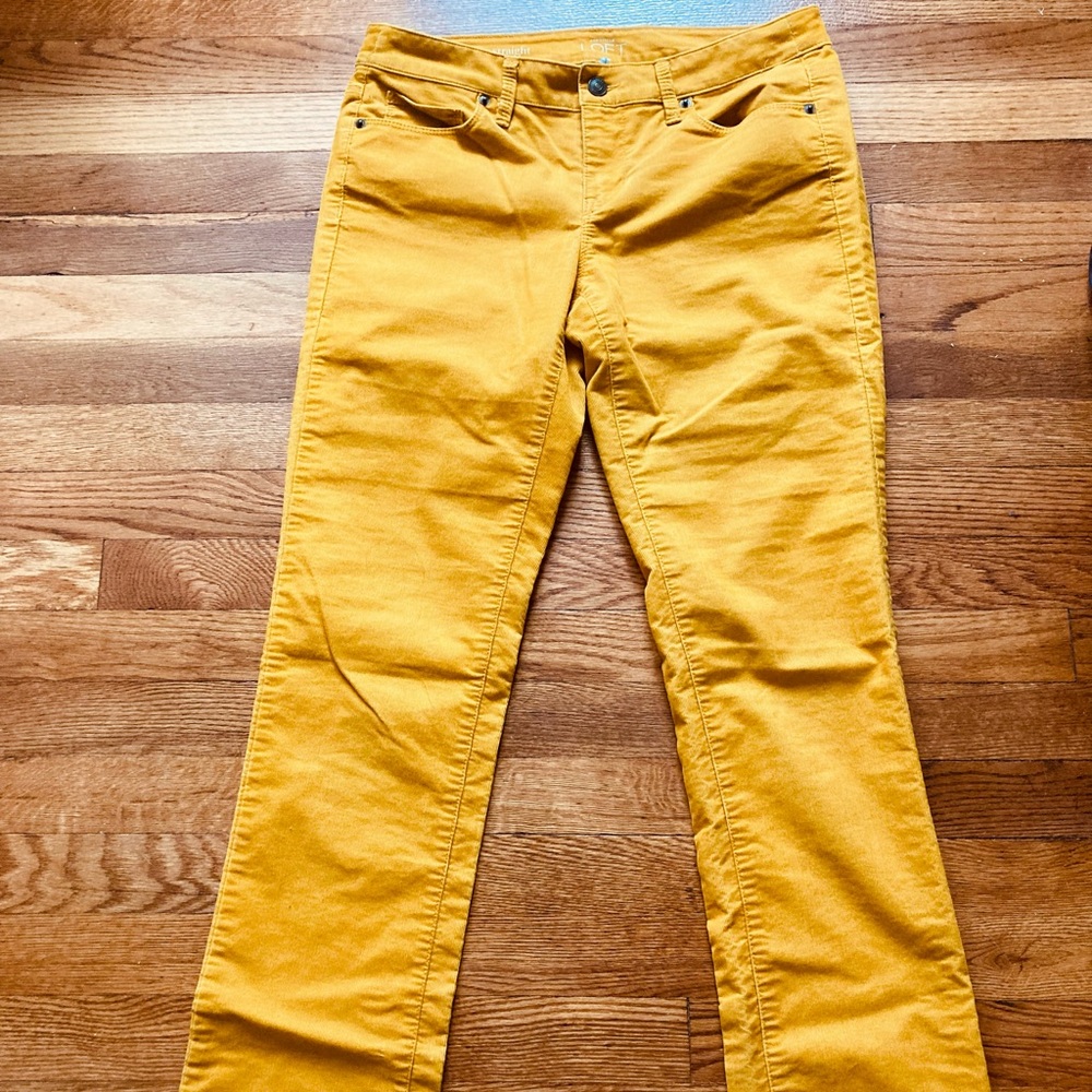 Anne Taylor Loft golden corduroy pants size 27